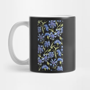 pattern with blue wildflowers Mug